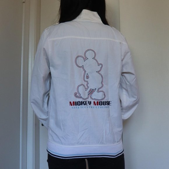 Disney Mickey Mouse graphic white bomber jacket - Picture 3 of 4